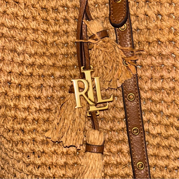 Lauren Ralph Lauren Straw Hayden Tote - Picture 7 of 15